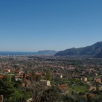 vaizdas nuo Monreale vienuolyno į Palermo